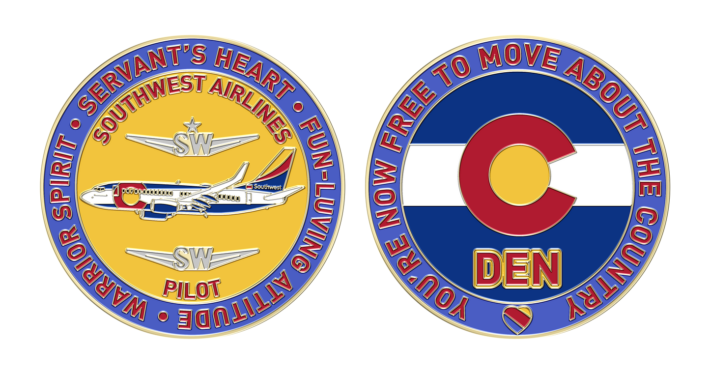 SouthWest DEN Pilot Challenge Coin