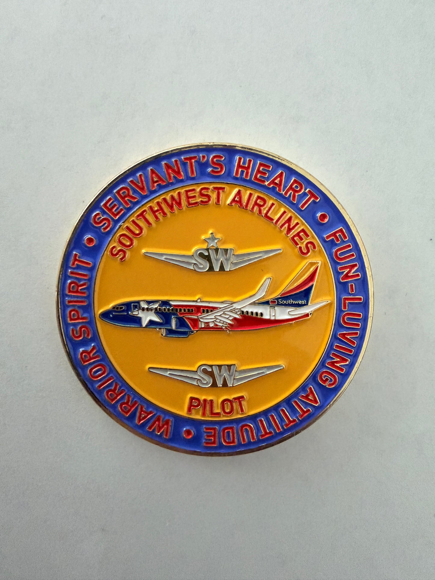 SouthWest AUS Pilot Challenge Coin