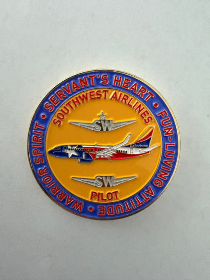 SouthWest AUS Pilot Challenge Coin