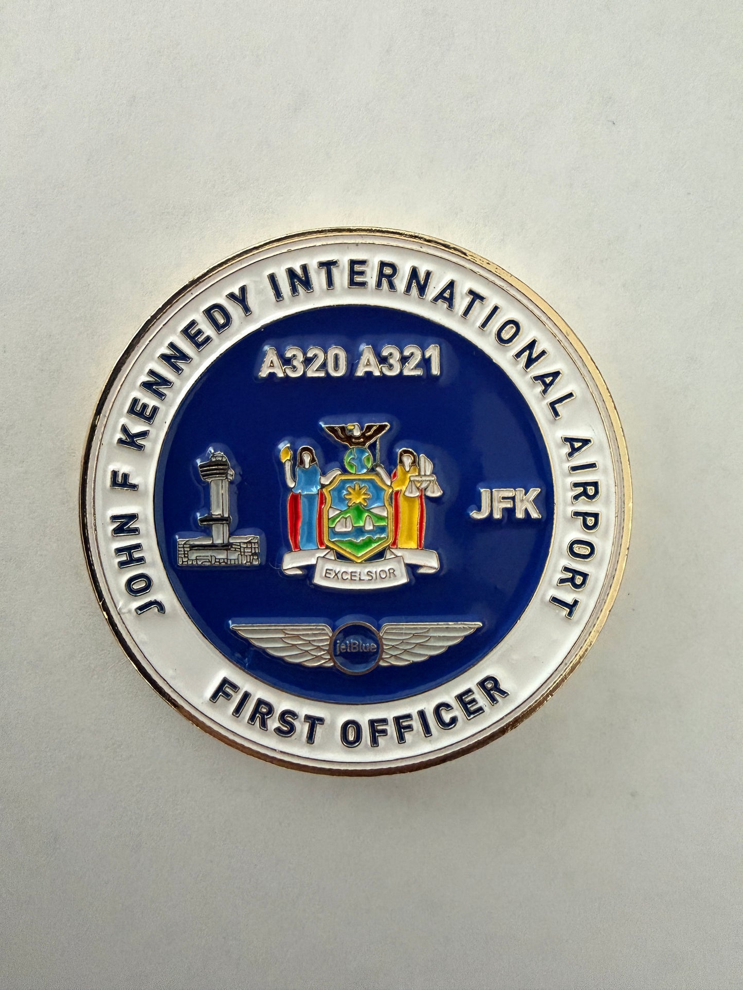 JetBlue JFK A320 First Officer Challenge Coin