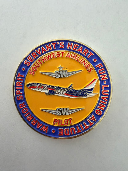 SouthWest Independence Pilot Challenge Coin