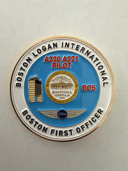 JetBlue BOS A320 First Officer Challenge Coin