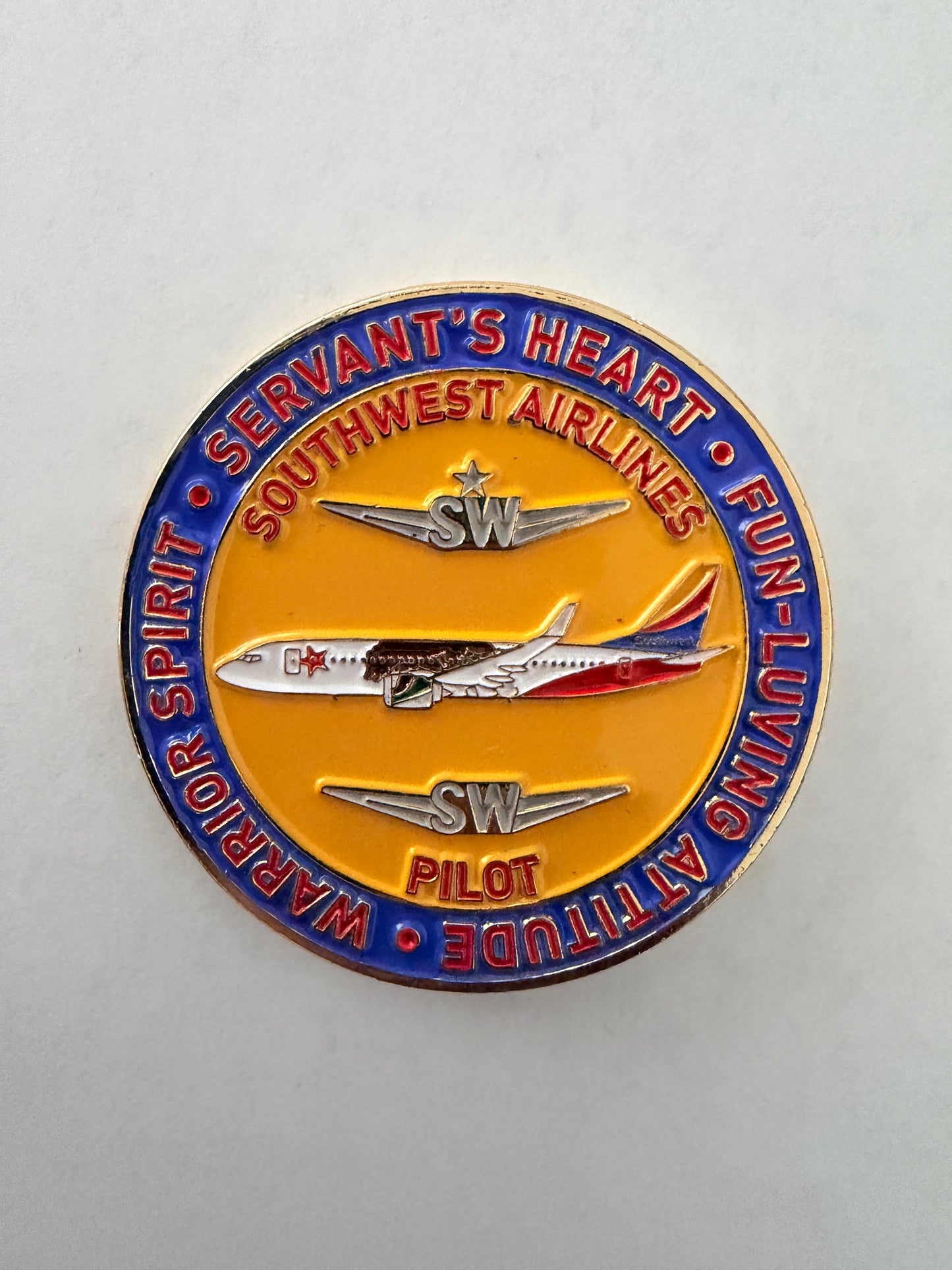 SouthWest LAX Pilot Challenge Coin