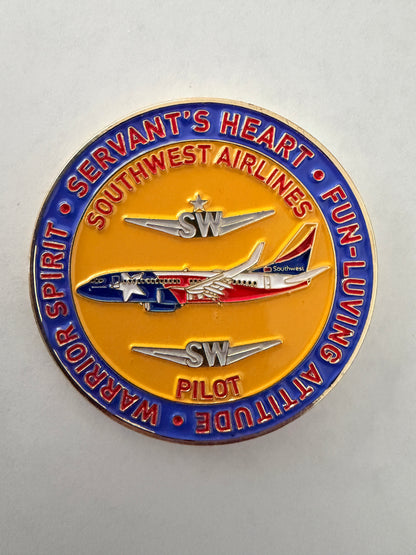 SouthWest HOU Pilot Challenge Coin