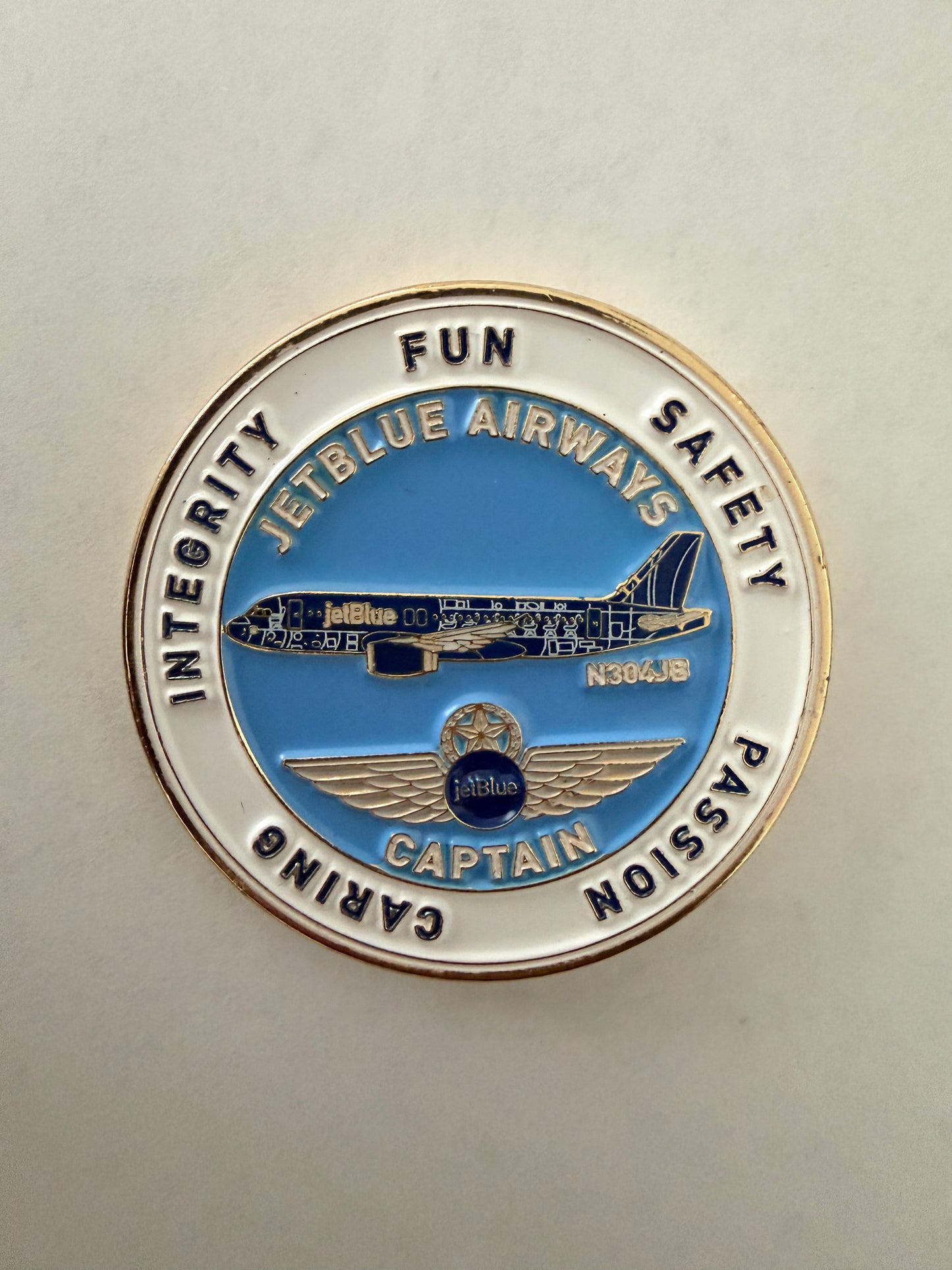 JetBlue FLL A220 Captain Challenge Coin