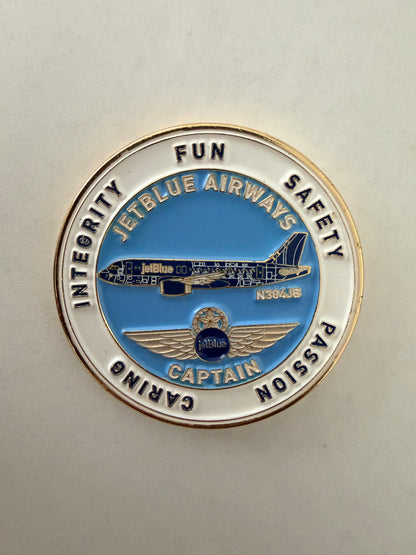 JetBlue FLL A220 Captain Challenge Coin