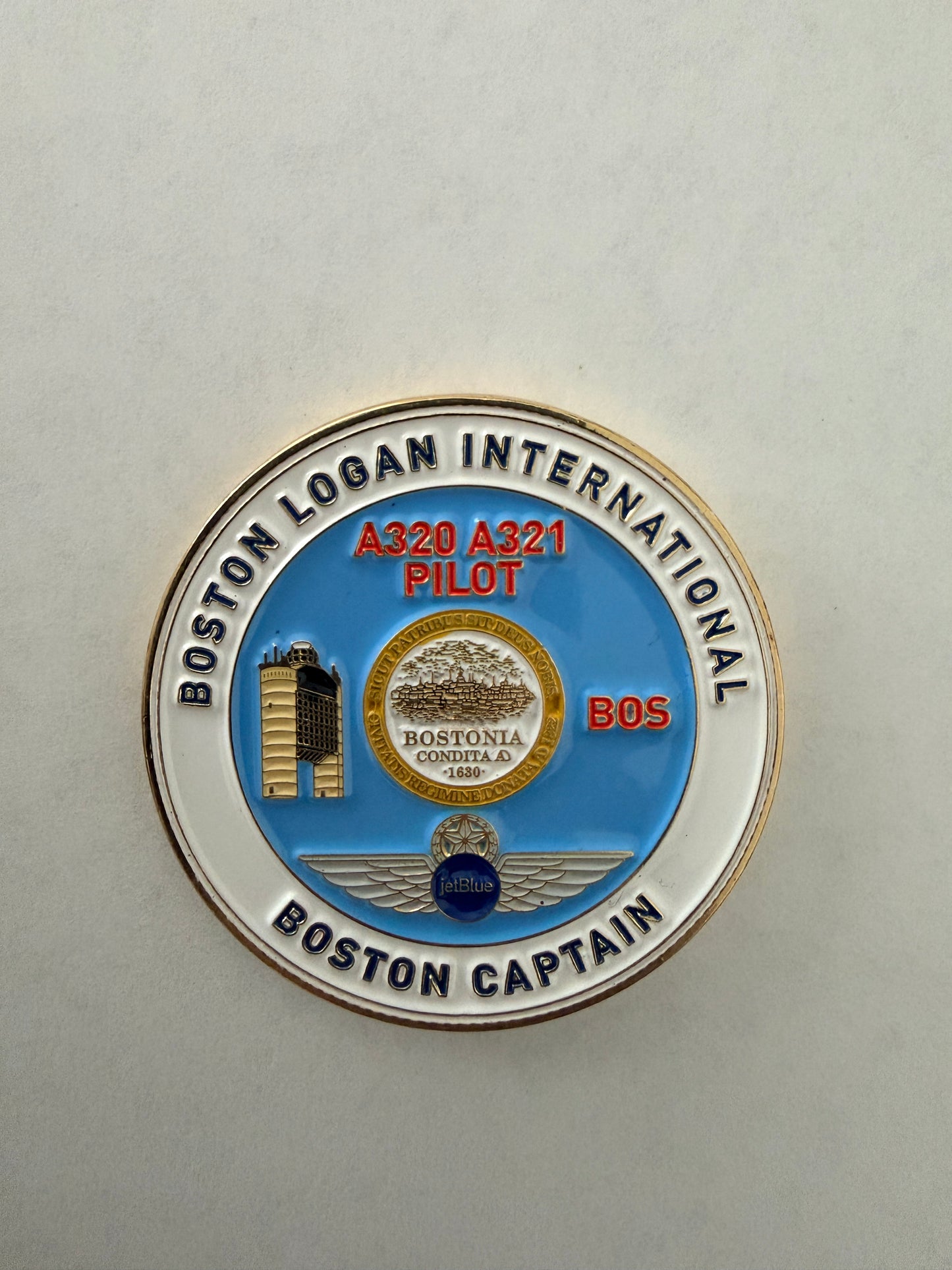JetBlue BOS A320 Captain Challenge Coin