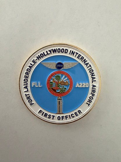 JetBlue FLL A220 First Officer Challenge Coin