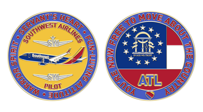 SouthWest ATL Pilot Challenge Coin