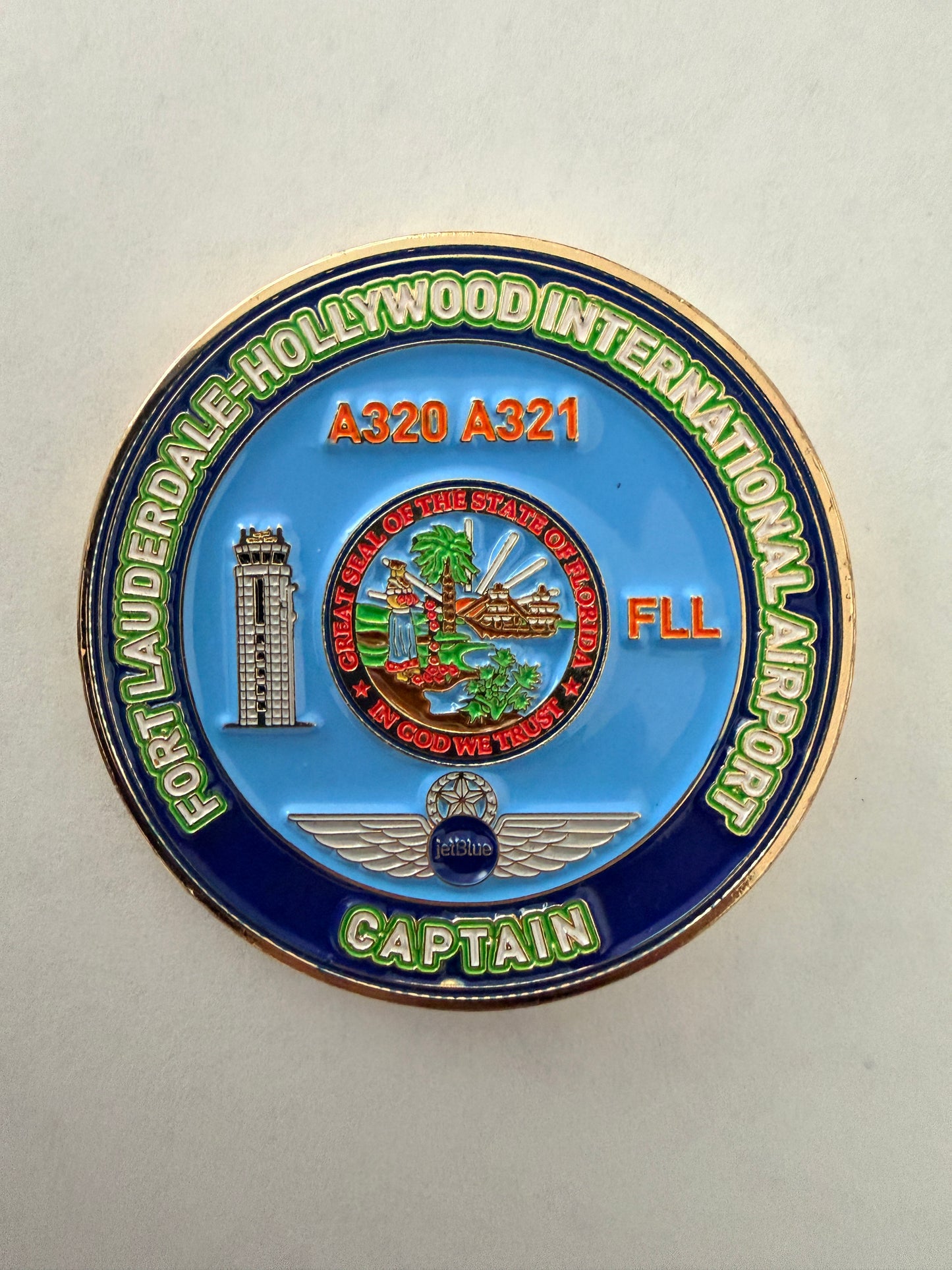 JetBlue FLL A320 Captain Challenge Coin