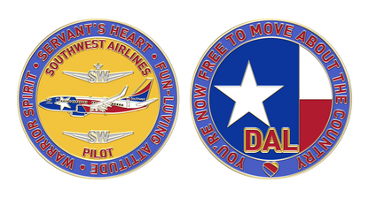 SouthWest DAL Pilot Challenge Coin