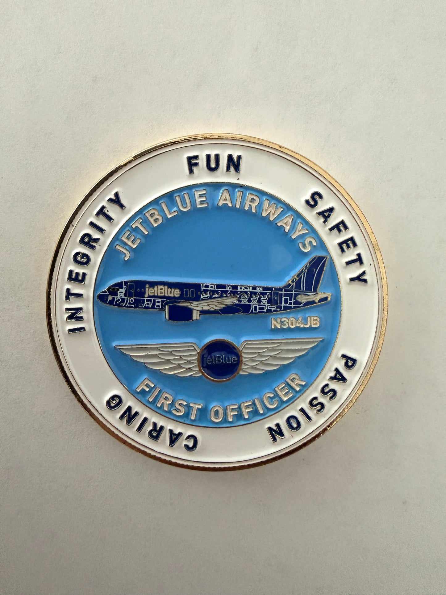 JetBlue FLL A220 First Officer Challenge Coin