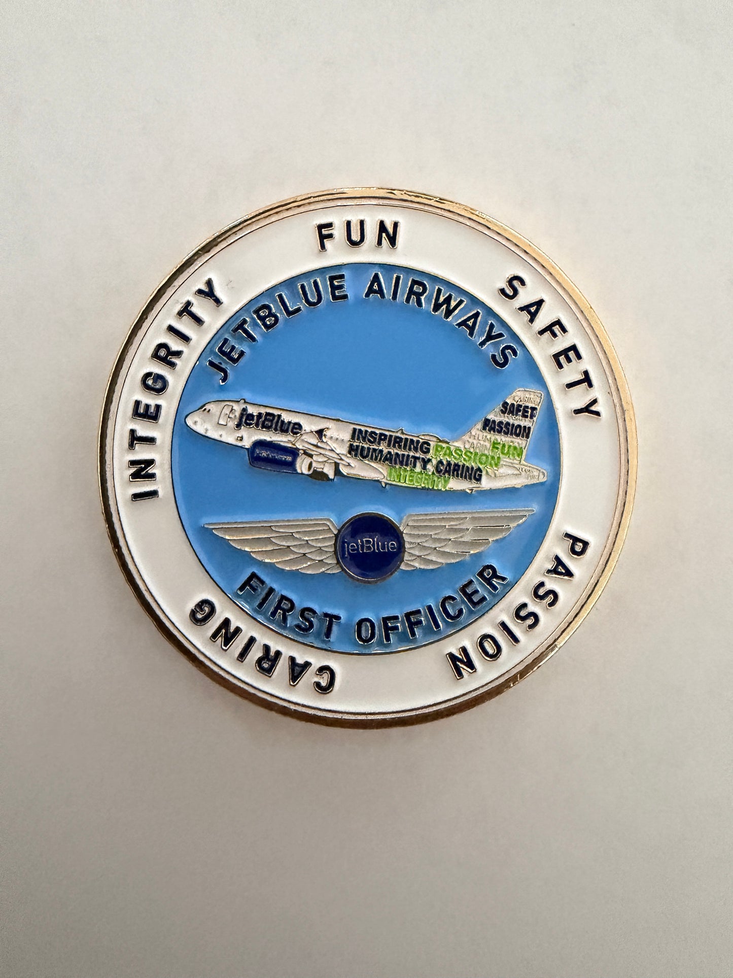 JetBlue FLL A320 First Officer Challenge Coin