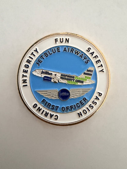 JetBlue FLL A320 First Officer Challenge Coin