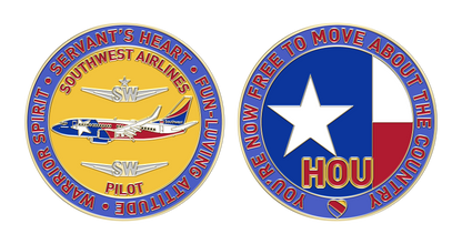 SouthWest HOU Pilot Challenge Coin
