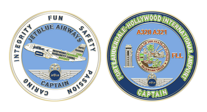 JetBlue FLL A320 Captain Challenge Coin