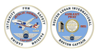 JetBlue BOS A320 Captain Challenge Coin