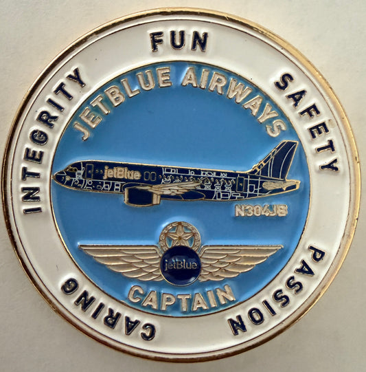 JetBlue FLL A220 Captain Challenge Coin