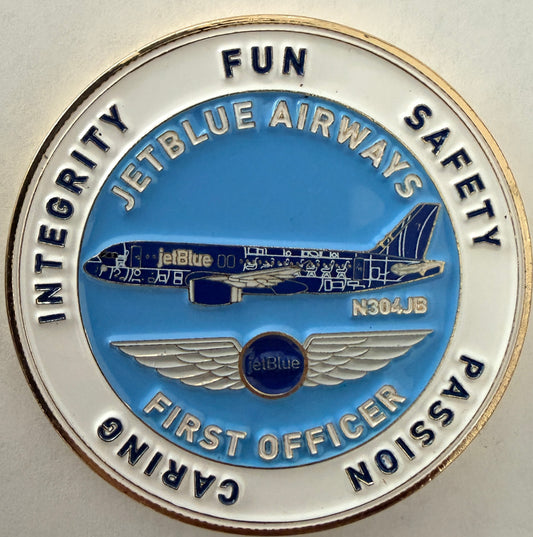 JetBlue FLL A220 First Officer Challenge Coin