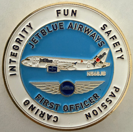 JetBlue JFK A320 First Officer Challenge Coin
