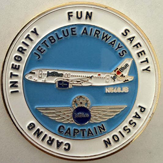 JetBlue JFK A320 Captain Challenge Coin