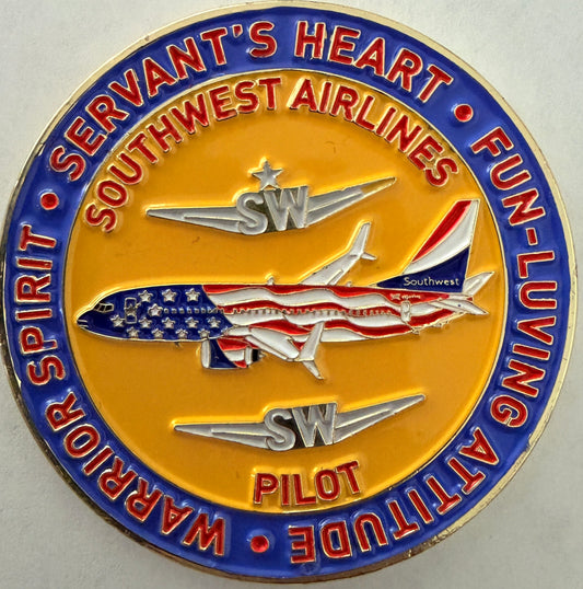 SouthWest Freedom One Pilot Challenge Coin