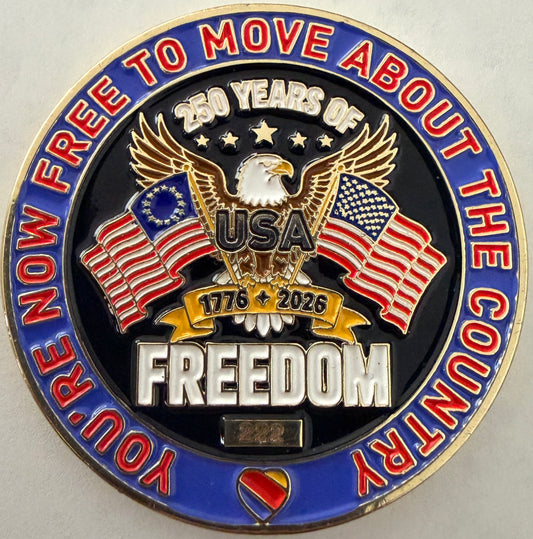 SouthWest Independence Pilot Challenge Coin “ LIMITED 250 coins NUMBERED”