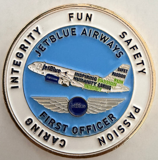 JetBlue FLL A320 First Officer Challenge Coin