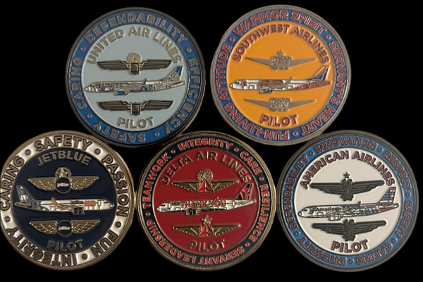 Airline Challenge Coins