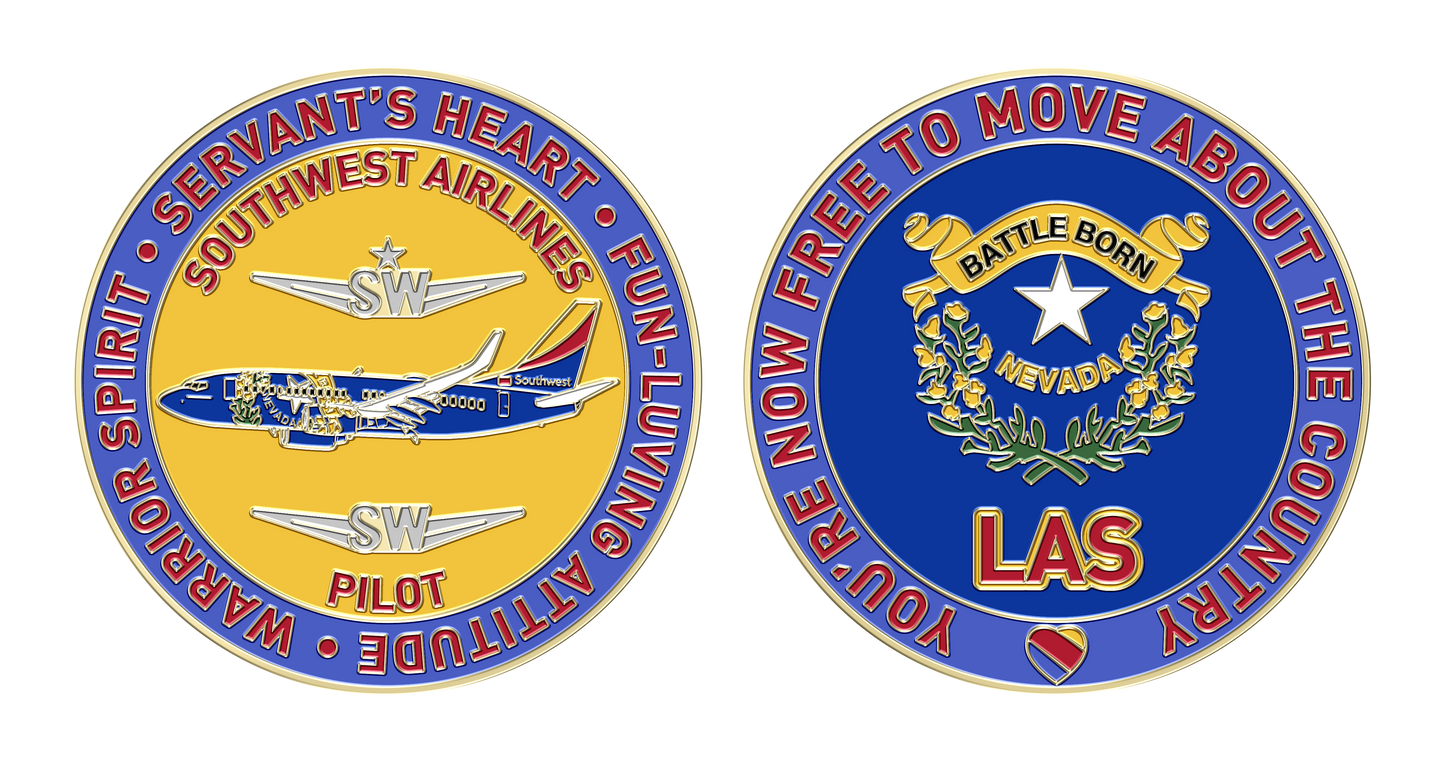 SouthWest LAS Pilot Challenge Coin