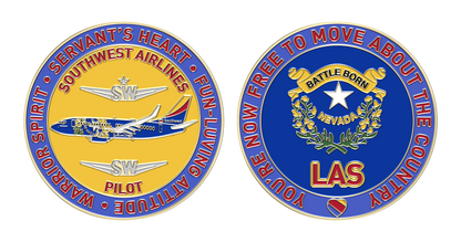SouthWest LAS Pilot Challenge Coin