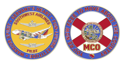 SouthWest MCO Pilot Challenge Coin
