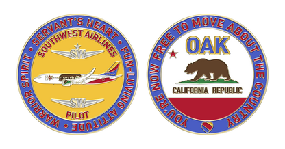 SouthWest OAK Pilot Challenge Coin